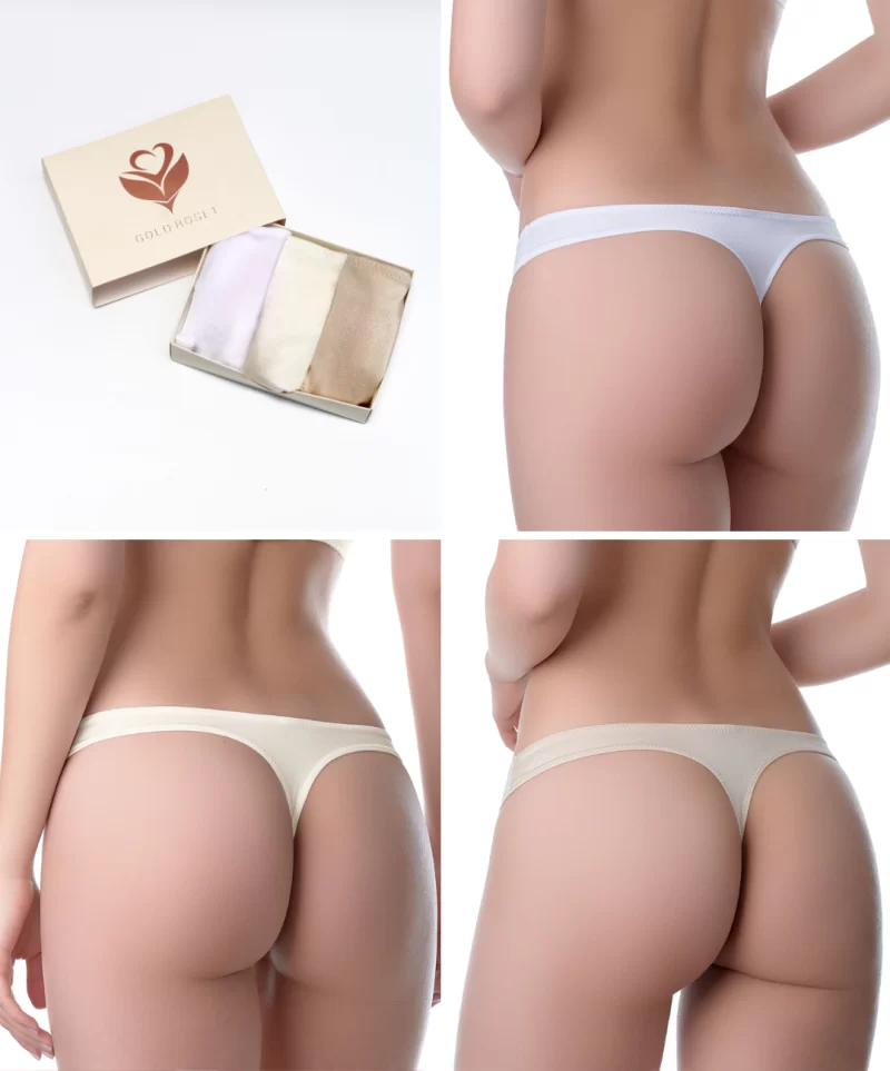 3-Pack Panty Anastasia Blanco/Marfil/Nude