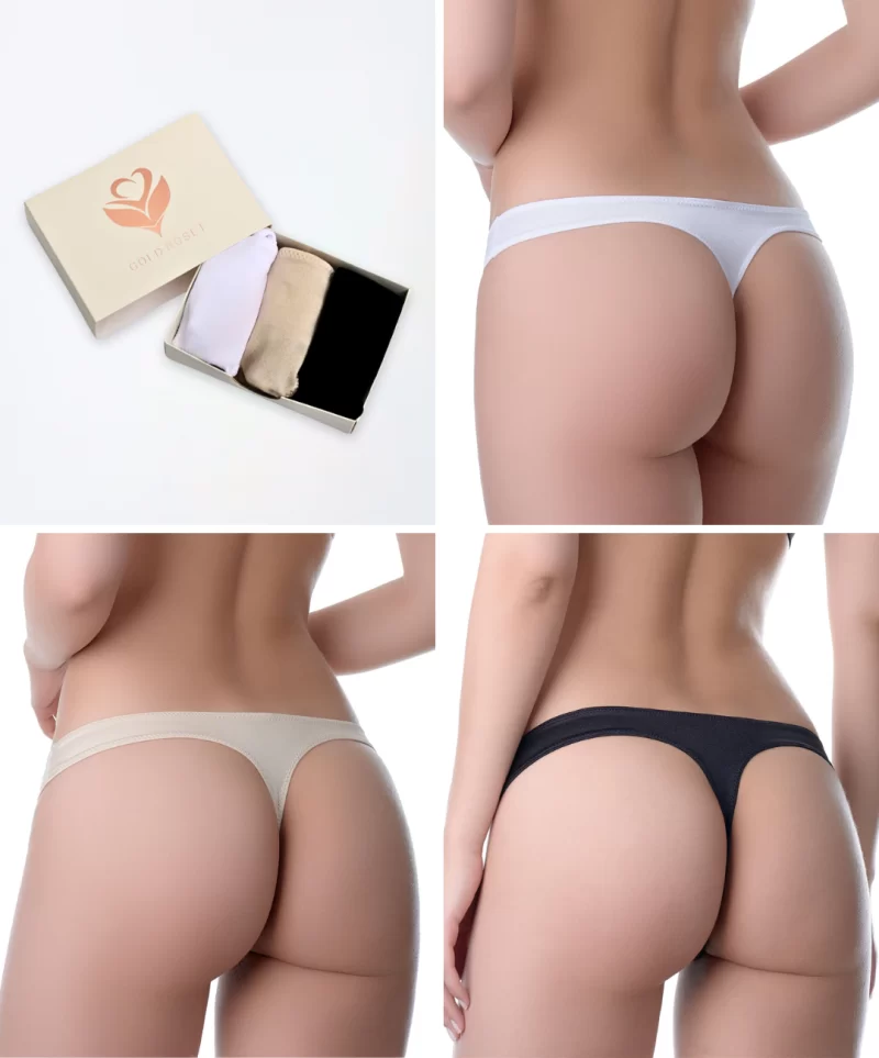 3-Pack Panty Anastasia Blanco/Nude/Negro